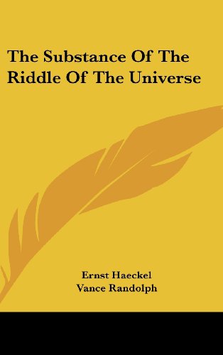 9781436677479: The Substance of the Riddle of the Universe