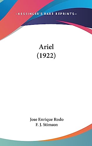 9781436910736: Ariel (1922)