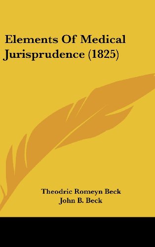 9781437017380: Elements of Medical Jurisprudence (1825)