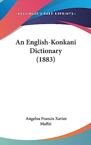 Beispielbild fr An English-Konkani Dictionary (1883) zum Verkauf von ALLBOOKS1