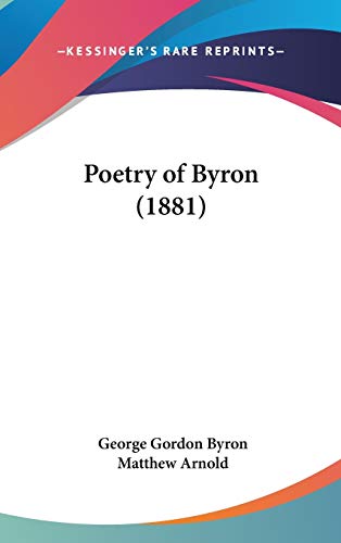 9781437240962: Poetry of Byron