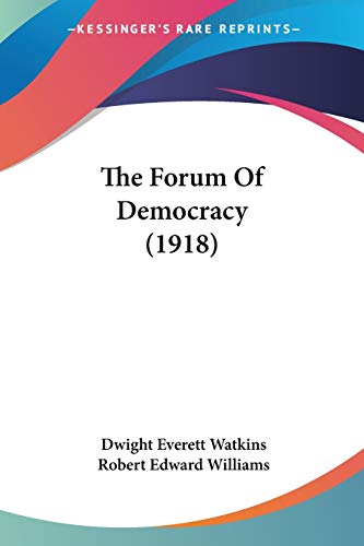 Imagen de archivo de The Forum Of Democracy (1918) a la venta por California Books