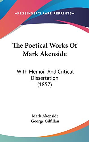 9781437402810: The Poetical Works Of Mark Akenside