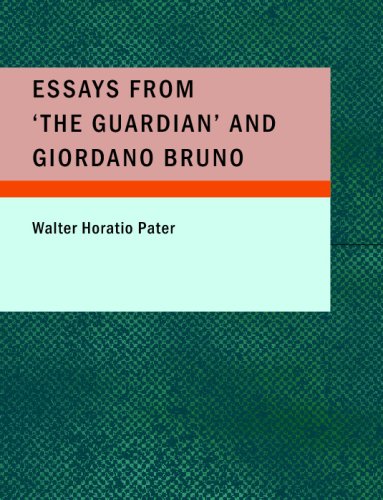 Beispielbild fr Essays from 'The Guardian' and Giordano Bruno (Large Print Edition) zum Verkauf von Revaluation Books