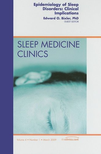 Stock image for Epidemiology of Sleep Disorders: Clinical Implications, an Issue of Sleep Medicine Clinics: Volume 4-1 for sale by ThriftBooks-Atlanta