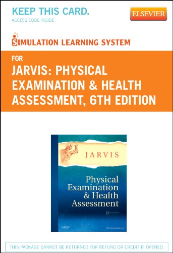 Stock image for Simulation Learning System for Physical Examination and Health Assessment (User Guide and Access Code) for sale by Irish Booksellers