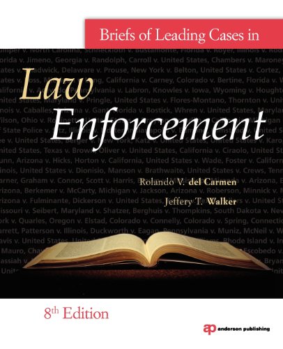 Beispielbild fr Briefs of Leading Cases in Law Enforcement zum Verkauf von SecondSale