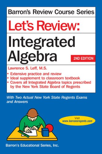 Beispielbild fr Let's Review Integrated Algebra zum Verkauf von Better World Books
