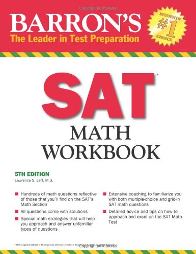 Stock image for Barron's SAT Math Workbook, 5th Edition for sale by SecondSale