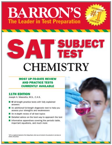 Stock image for Barron's SAT Subject Test Chemistry, 11th Edition for sale by SecondSale
