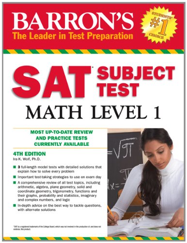 Imagen de archivo de Barron's SAT Subject Test Math Level 1, 4th Edition a la venta por Better World Books