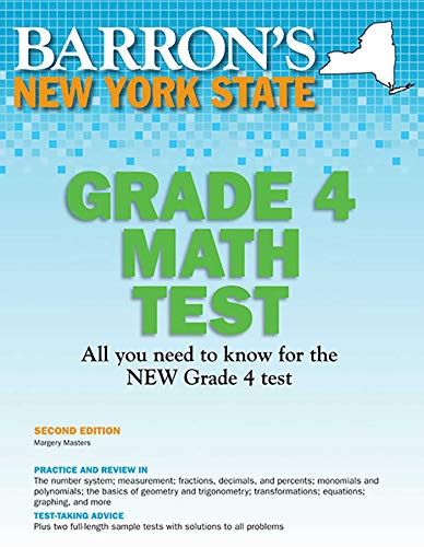 Stock image for New York State Grade 4 Math Test (Barron's Test Prep NY) for sale by ZBK Books