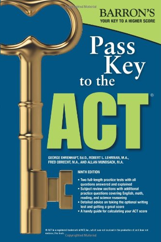 Beispielbild fr Pass Key to the ACT zum Verkauf von ThriftBooks-Atlanta