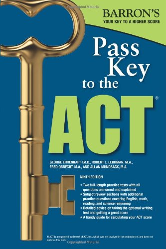 Stock image for Pass Key to the ACT, 9th Edition for sale by Better World Books