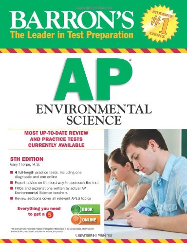 Imagen de archivo de Barron's AP Environmental Science, 5th Edition a la venta por Better World Books