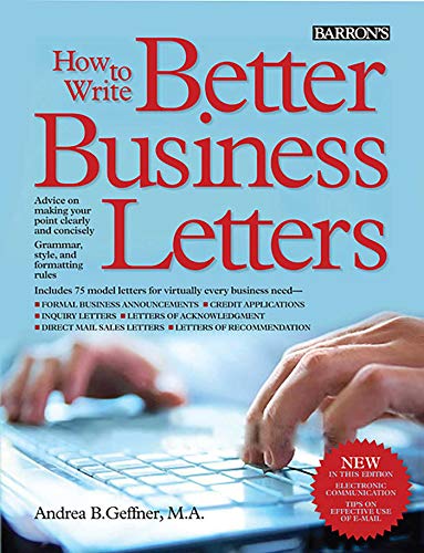 9781438001371: How to Write Better Business Letters (Barron's How to Write Better Business Letters)