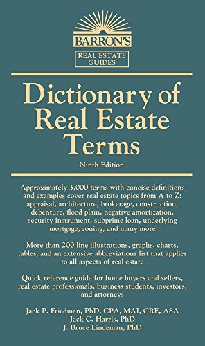 Beispielbild fr Dictionary of Real Estate Terms (Barron's Business Dictionaries) zum Verkauf von SecondSale