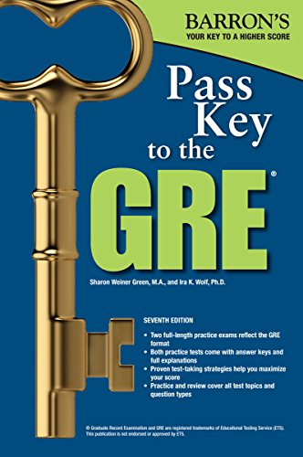 Imagen de archivo de Pass Key to the GRE, 7th Edition (Barron's Pass Key) a la venta por SecondSale
