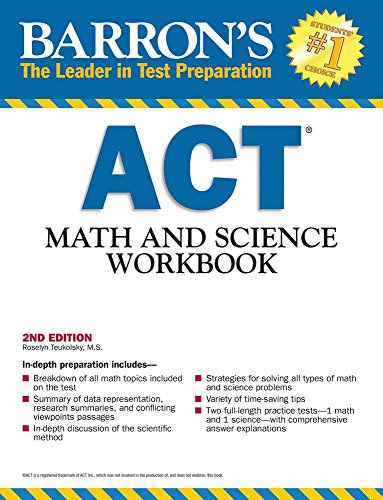 Beispielbild fr Barron's ACT Math and Science Workbook, 2nd Edition zum Verkauf von Better World Books