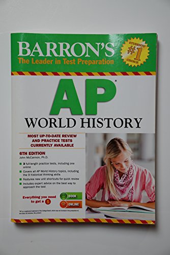 Stock image for Barron's AP World History, 6th Edition for sale by Better World Books