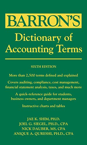 Stock image for Dictionary of Accounting Terms (Barron's Business Dictionaries) for sale by HPB-Diamond