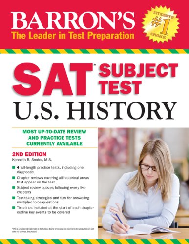 Beispielbild fr Barron's SAT Subject Test in U. S. History, 2nd Edition zum Verkauf von Better World Books