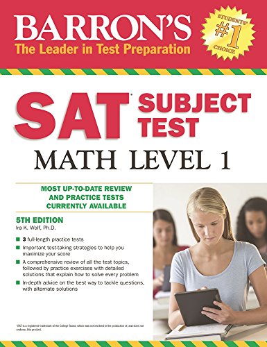 Beispielbild fr Barron's SAT Subject Test Math Level 1 zum Verkauf von Better World Books