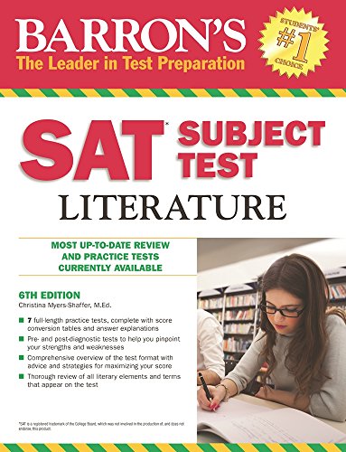 Imagen de archivo de Barron's SAT Subject Test Literature, 6th Edition a la venta por Orion Tech