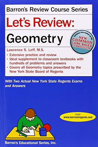Beispielbild fr Let's Review Geometry (Let's Review Series) zum Verkauf von Books From California