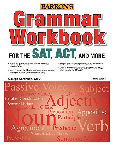 Beispielbild fr Grammar Workbook for the SAT, ACT, and More, 3rd Edition zum Verkauf von More Than Words