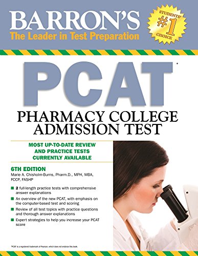 Imagen de archivo de Barron's PCAT, 6th Edition: Pharmacy College Admission Test a la venta por Wonder Book