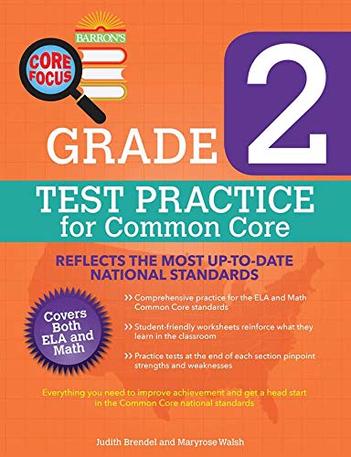 Stock image for Core Focus Grade 2: Test Practice for Common Core (Barrons Test Prep) for sale by KuleliBooks