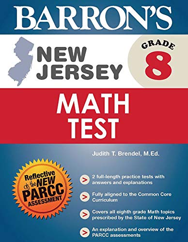 Stock image for New Jersey Grade 8 Math Test (Barrons Test Prep NJ) for sale by suffolkbooks