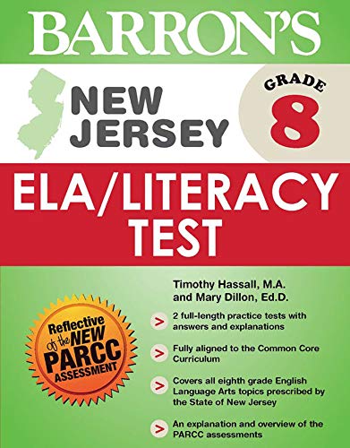 9781438005645: Barron's New Jersey Grade 8 ELA / Literacy Test