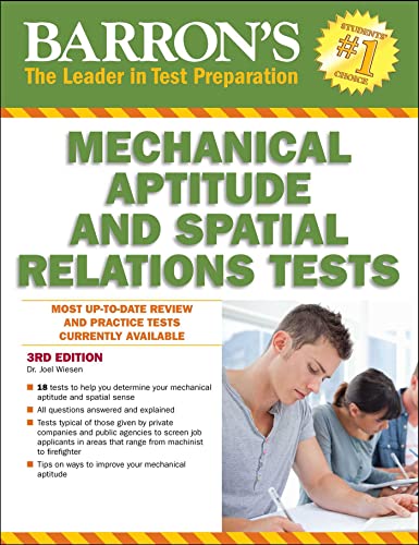 9781438005706: Mechanical Aptitude and Spatial Relations Test