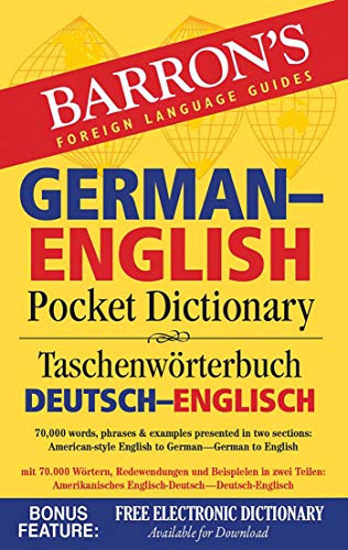 Beispielbild fr German-English Pocket Dictionary: 70,000 words, phrases examples (Barrons Pocket Bilingual Dictionaries) zum Verkauf von Goodwill Books