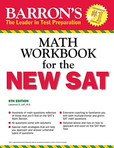 Imagen de archivo de Barron's Math Workbook for the NEW SAT, 6th Edition (Barron's Sat Math Workbook) a la venta por SecondSale