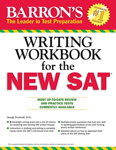 Beispielbild fr Barron's Writing Workbook for the NEW SAT, 4th Edition zum Verkauf von Wonder Book