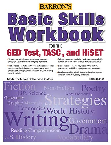 Stock image for Basic Skills Workbook for the GED TEST, TASC, and HiSET for sale by Better World Books