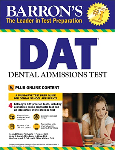 Stock image for DAT: Dental Admissions Test (Barron's Test Prep) for sale by BooksRun