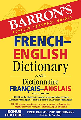 Beispielbild fr French-English Dictionary (Barrons Bilingual Dictionaries) zum Verkauf von KuleliBooks