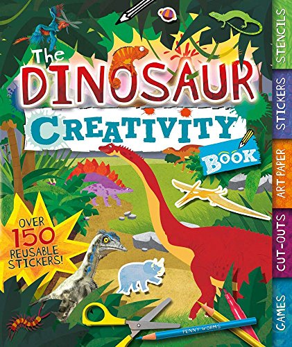 9781438007175: The Dinosaur Creativity Book: Games, Cut-Outs, Art Paper, Stickers, and Stencils (Creativity Books)