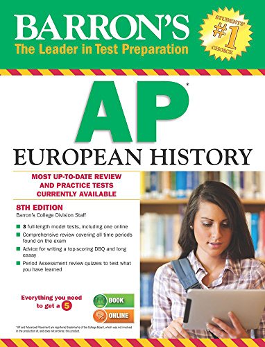 Imagen de archivo de Barron's AP European History, 8th Edition a la venta por Orion Tech