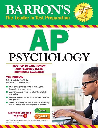 Beispielbild fr Barron's AP Psychology, 7th Edition (Barron's AP Psychology Exam) zum Verkauf von SecondSale