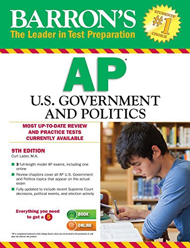 Beispielbild fr Barron's AP U.S. Government and Politics, 9th Edition zum Verkauf von Wonder Book