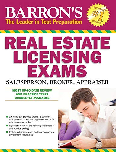 Beispielbild fr Barron's Real Estate Licensing Exams, 10th Edition (Barron's Real Estate Licensing Exams: Salesperson, Broker, Appraiser) zum Verkauf von SecondSale