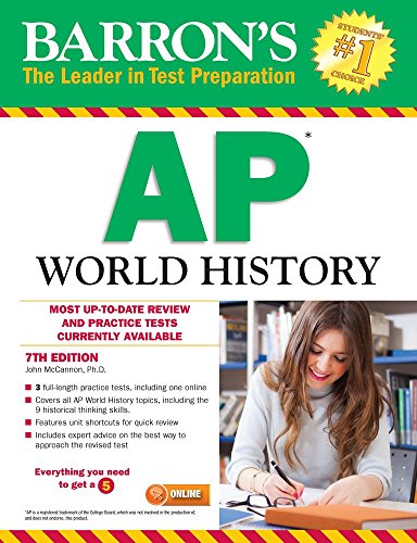 Stock image for Barron's AP World History, 7th Edition for sale by Gulf Coast Books