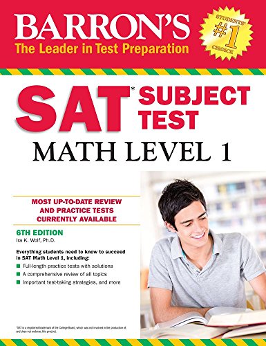 Beispielbild fr Barron's SAT Subject Test: Math Level 1, 6th Edition zum Verkauf von Better World Books