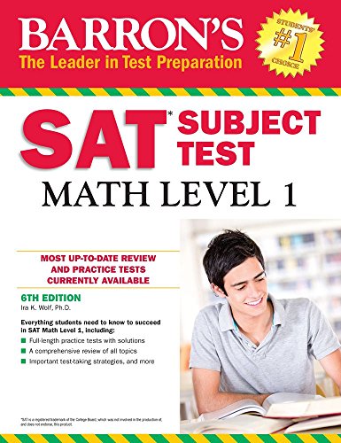 Stock image for Barron's SAT Subject Test: Math Level 1, 6th Edition for sale by Better World Books