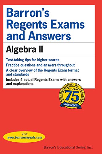 Stock image for Barron's Regents Exams and Answers: Algebra II (Barron's Regents Exams and Answers Books) for sale by BooksRun